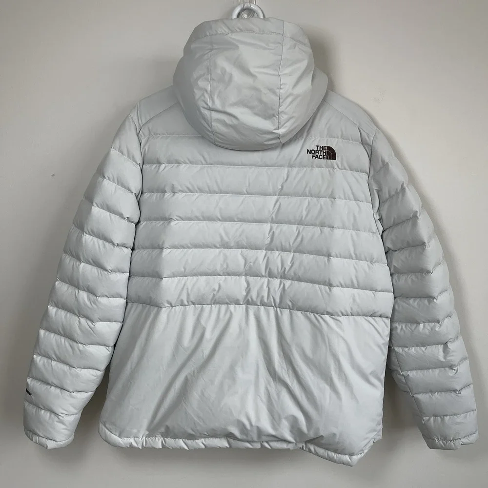 The North Face Men's 550 Goose Down Puffer Jacket Beacon Parka Coat Sz L Gray